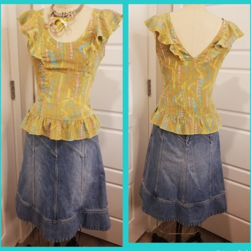 MARC JACOBS - Flirty Ruffle Silk Blouse - XS